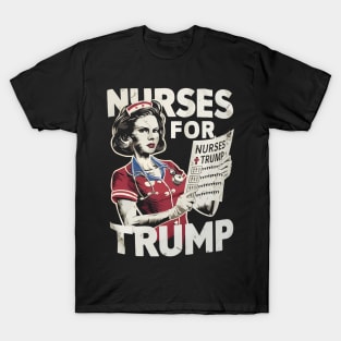 Nurses For Trump Election America T-Shirt
